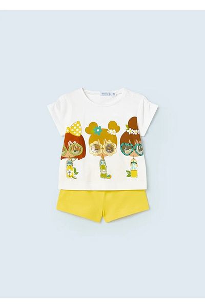 MAYORAL Baby Girl Patterned Shorts Set of 2