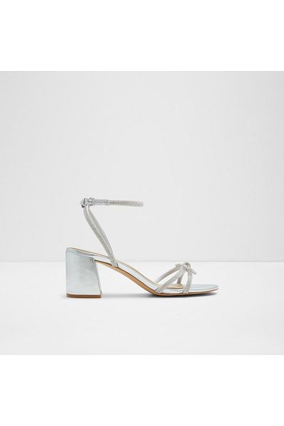 Aldo Bouclette - Silver Women's Evening Dress Heeled Sandals