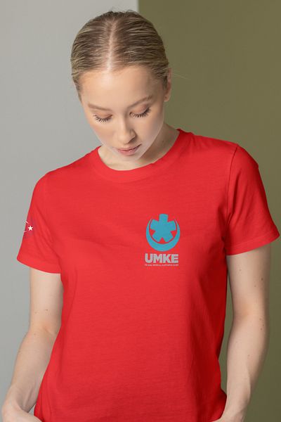 Pratik Medikal Red Umke Crew Neck T-Shirt Unisex