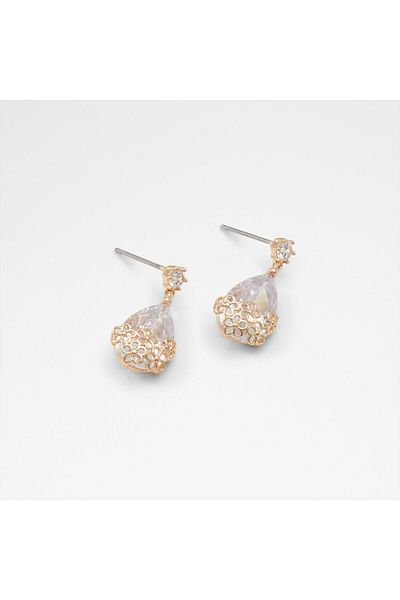 Aldo Cutesie - Women's Gold Color/Transparent Earrings
