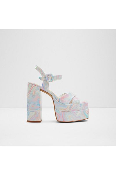 Aldo Gısell - Rochie de seară pentru femei Multi Sandale cu toc