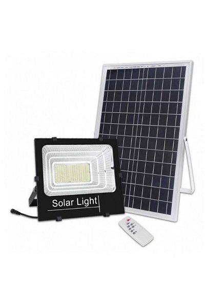 OEM Proiector solar LED 200W Jortan® EXTRA SIZE cu panou solar supradimensionat, 300 LED-uri SMD, IP66, telecomandă