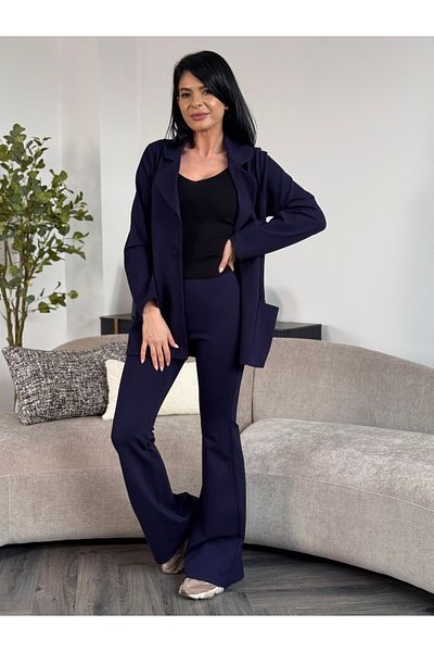 RAMONA BADESCU EXCLUSIVE Office suit with long jacket and flared trousers – elegant and modern style