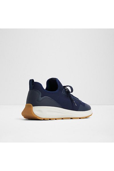 Aldo GARRICK - Pantofi sport pentru bărbați, textil, albastru bleumarin, cu șireturi, design modern