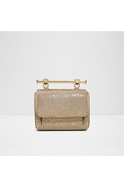 Aldo BLINGCHIC - Γυναικεία τσάντα από τεχνητό δέρμα χρυσό μαγνητικό κλείσιμο μικρού μεγέθους επάνω λαβή