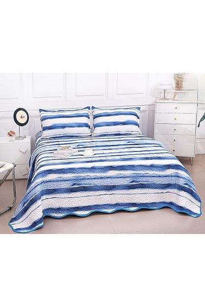 CHIRASO CHIRASO Microfiber Quilted Duvet Set, 3 pieces, Duvet 220x240cm, 2 Pillowcases, with print
