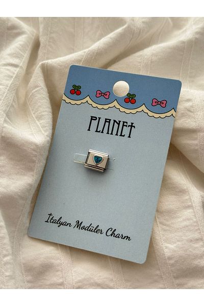 Planet Butik Italian Charm with Blue Heart Card