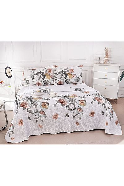 CHIRASO CHIRASO Microfiber Quilted Duvet Set, 3 pieces, Duvet 220x240cm, 2 Pillowcases, with print