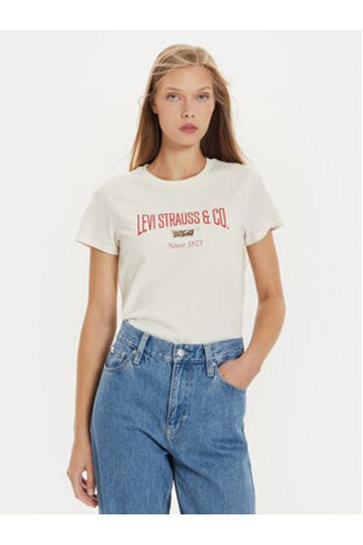 Levi's levi s Women's T-Shirt 17369-2805 Ecru