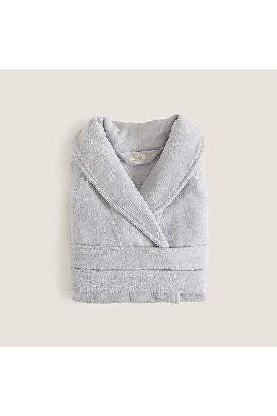 Chakra Solid Unisex Bornoz inci Mavi