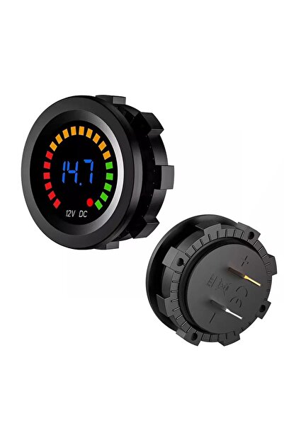 Powermaster IC-230E 6-18 Volt Voltmetre Pano Tipi Akü Göstergeli 28 Mm