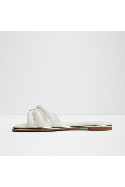 Aldo AUGUSTYA - Kadın Suni Deri Beyaz Düz Terlik