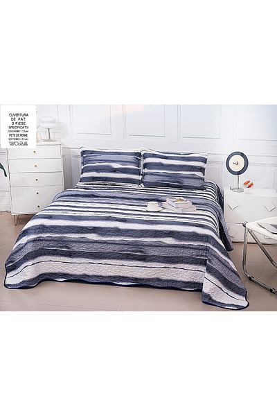 CHIRASO CHIRASO Microfiber Quilted Duvet Set, 3 pieces, Duvet 220x240cm, 2 Pillowcases, with print