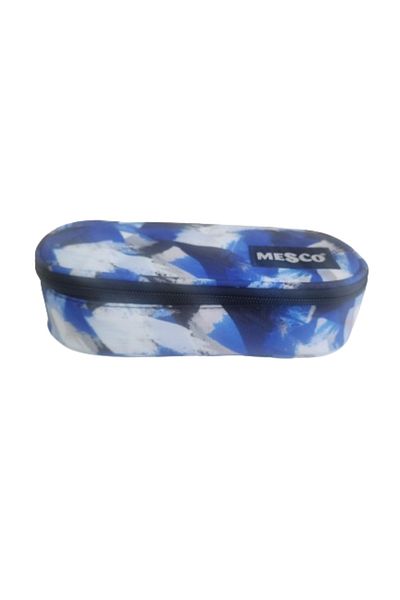 Mesco Penar tubular Mesco, Albastru/Alb, 22x10x6 cm