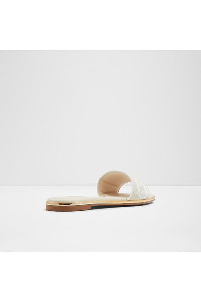 Aldo Oceania - Women's Textile Beige Flat Slippers