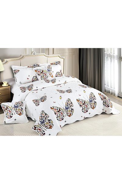 CHIRASO CHIRASO Fine Cotton Duvet Set, 5 Pieces, Duvet 230x250cm, 2 Pillowcases, with print