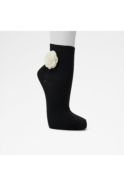 Aldo ROSETTESOCKS - Дамски черно-бели плетени чорапи