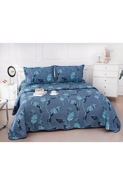 CHIRASO CHIRASO Microfiber Quilted Duvet Set, 3 pieces, Duvet 220x240cm, 2 Pillowcases, with print