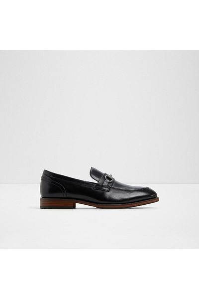 Aldo BORNES - Ανδρικό Γνήσιο Δερμάτινο Μαύρο Flat Loafer & Moccasin χωρίς κορδόνια