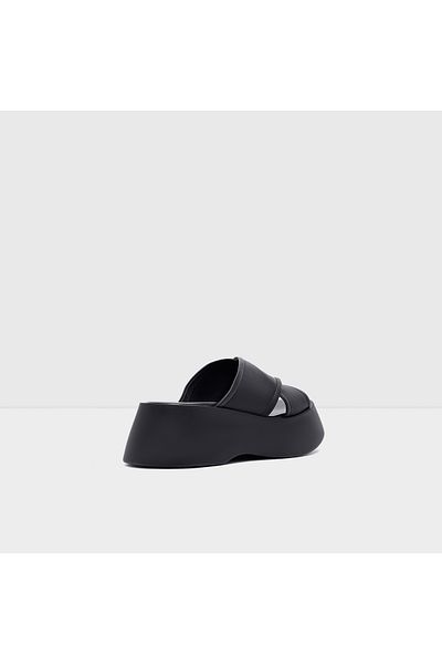 Aldo Kyana-Tr - Genuine Leather Women's Black Flat Slippers