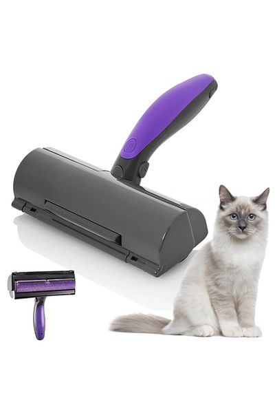 varioshop VarioShop® pet hair cleaning brush, with LED light, quick cleaning, reusable