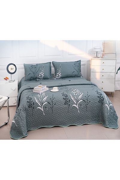 CHIRASO CHIRASO Microfiber Quilted Duvet Set, 3 pieces, Duvet 220x240cm, 2 Pillowcases, with print