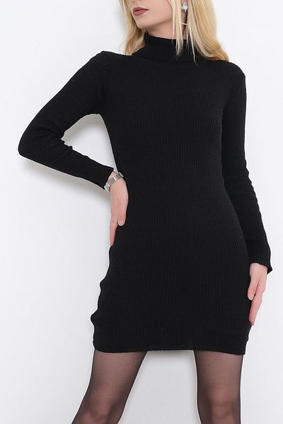 MaxiMor Rochie mini cu gât roscat pentru femei Lungime 90 cm
