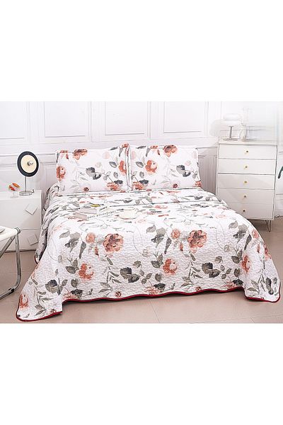 CHIRASO CHIRASO Microfiber Quilted Duvet Set, 3 pieces, Duvet 220x240cm, 2 Pillowcases, with print