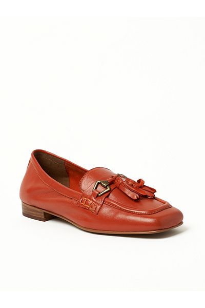 Y.SO Ladies Flat Comfort Shoes/Moccasins Orange | Made In India