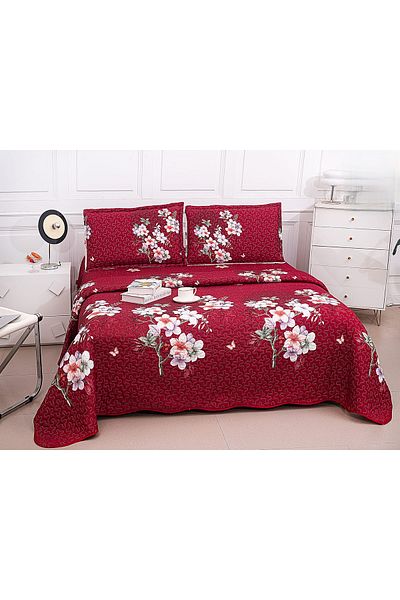 CHIRASO CHIRASO Microfiber Quilted Duvet Set, 3 pieces, Duvet 220x240cm, 2 Pillowcases, with print