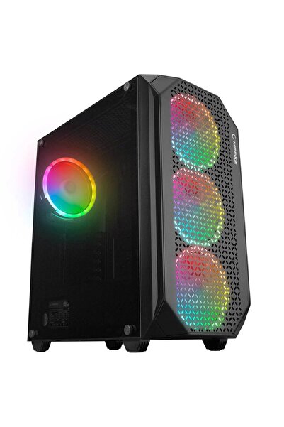 Universal Rampage 600w 80+ Bronze Zuko 4-rgb Fanlı Gamıng Mıd-tower Pc Kasası