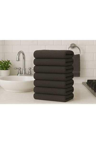KAYABEY HOME Set of 6 Hand & Face Towels (30×30 cm) 100% Cotton – Soft & Fast Drying Mini Towel