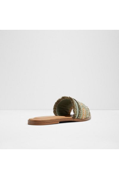 Aldo Nalani - Women's Textile Other Green Flat Slippers