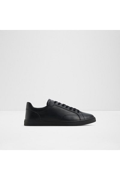 Aldo Poker - Pantofi sport pentru bărbați din piele artificială neagră cu șireturi multiple