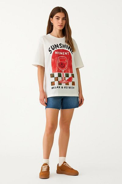 HAKKE Two Thread Sunshine Printed T-Shirt