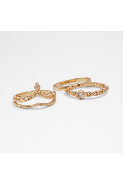 Aldo Sevorellan - Women's Gold Color/Transparent Ring