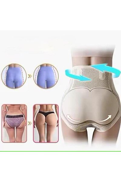 SAUNA SUIT Women's V-Control High Waist Recovery Corset Panties |   Seamless, Ion Supported, Stretchy Underwear