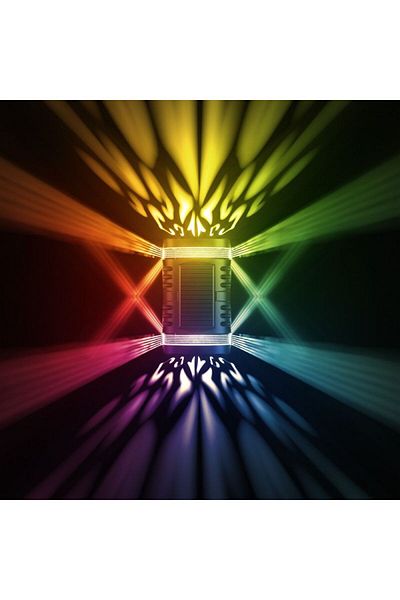 eyemazing Lampă ornamentală LED solară, iluminare dublă, eMazing, IP65, 1.2V, 600mAh, ABS, 15.1x9x6 cm, multicoloră