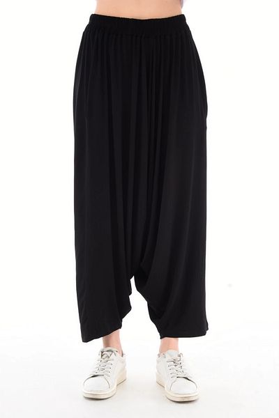 Butik Ayseba Black Elastic Large Size Shalwar