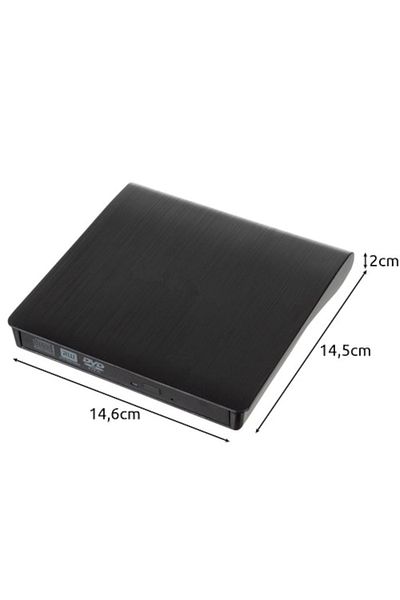 varioshop External CD drive VarioShop®, USB 3.0, CD / VCD / DVD Burner Writer, Plug and Play, 8X / 24X, Compa