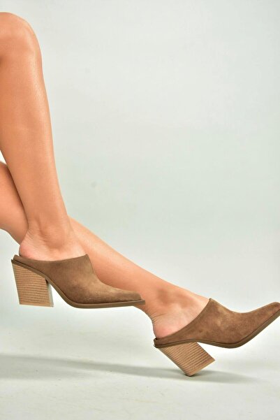 Fox Shoes U 654806102 Mink Genuine Leather Suede Western Heeled Shoes