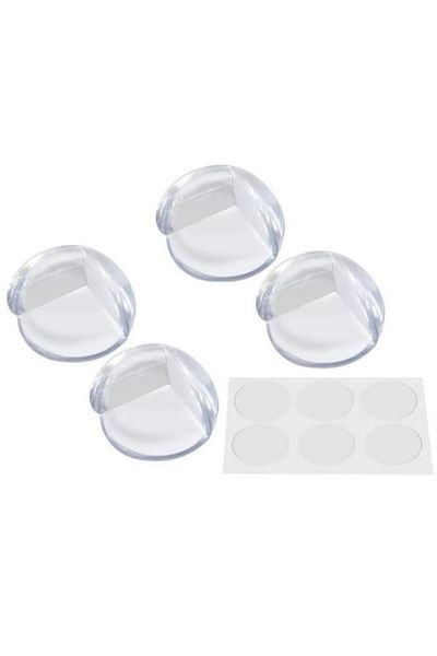 varioshop Set of 4 VarioShop® furniture corner protectors, self-adhesive, silicone, universal compatibility