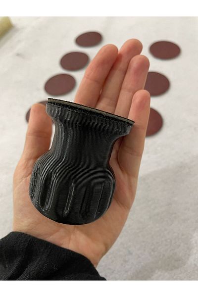 GBA Mini Velcro Sandpaper Set with Wedges 3-Piece Mixing Stick Stone Powder Jesmonite Sanding in Water