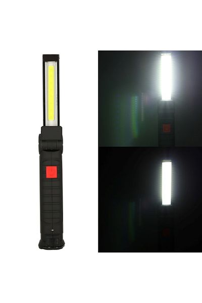 varioshop Lampa de lucru LED COB VarioShop®, cu acumulator, portabila, baza magnetica, cu carlig, rotativa 36