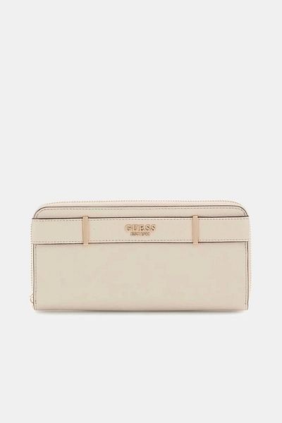 Guess ANADELA SLG محفظة نسائية كبيرة باللون البني SWBG9633146-TAU