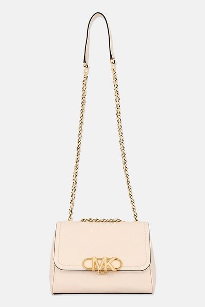 Michael Kors Women Brand Logo Shoulder Bag 19 H x 26 L x 7 W cm, Cream