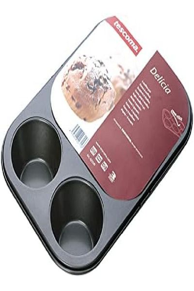 TESCOMA Delicia Muffin Pan – 6 Cup Non-Stick Bakeware Tray