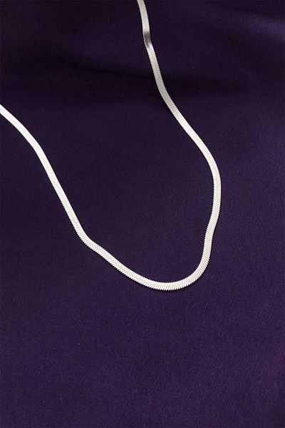 REBORN DESIGN 316L Steel Silver Color 60 cm Italian Chain Necklace