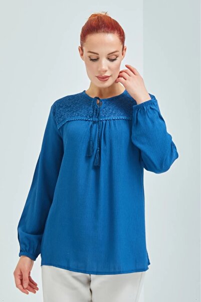 LİFERA Şile Bezi Yazlık Anne Bluz