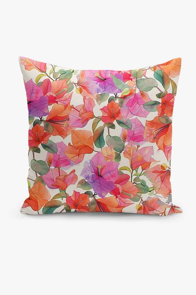 Filamente Double Sided Digital Printing Throw Pillow Cover Floral Pattern